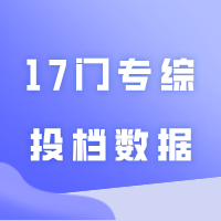 【收藏】24年插本17门专综投档数据汇总!